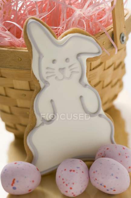 Galleta de Pascua Bunny - foto de stock