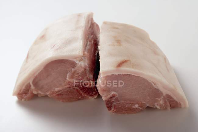 Raw Pork chops — Stock Photo