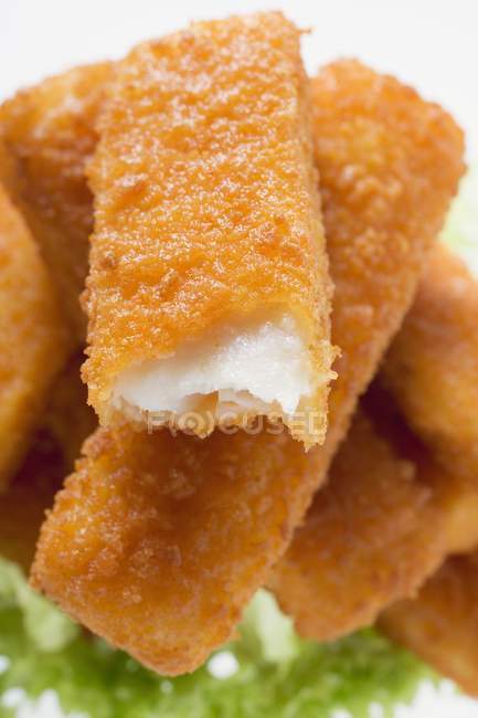 Breaded fish fingers — Stock Photo