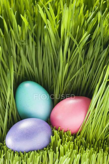 Trois œufs de Pâques — Photo de stock