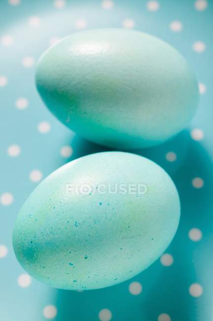 Blue Easter eggs — Stock Photo
