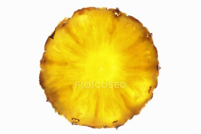 Slice of ripe pineapple — Stock Photo