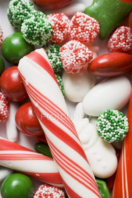 Surtido de dulces de Navidad - foto de stock