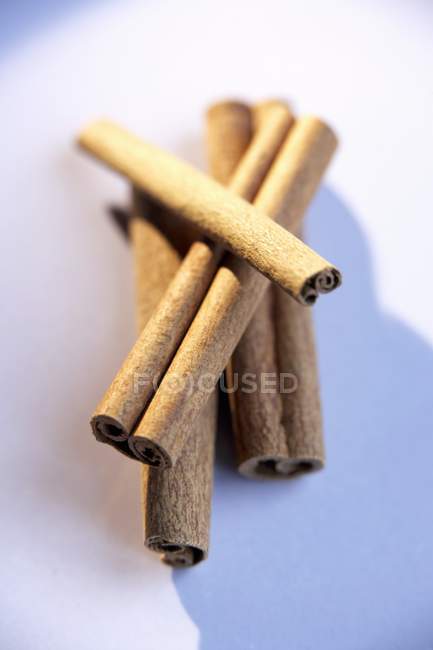 Cinnamon sticks on white background — Stock Photo