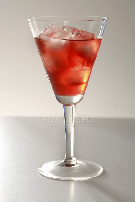 Bicchiere di succo di mirtillo rosso — Foto stock