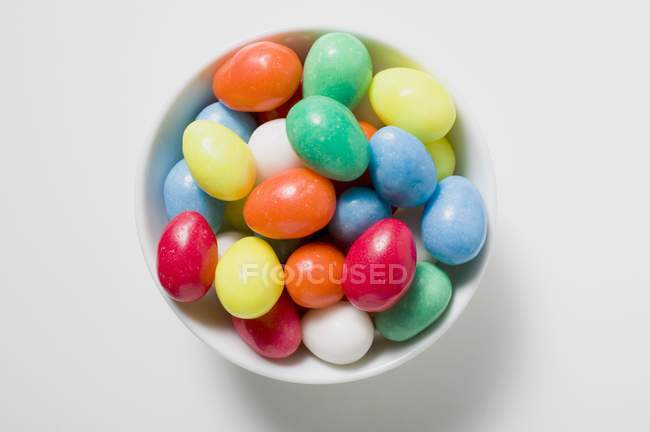 Coloured sugar eggs — Stock Photo
