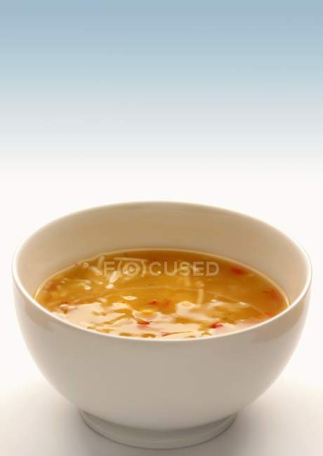 Курячий суп з локшиною — стокове фото