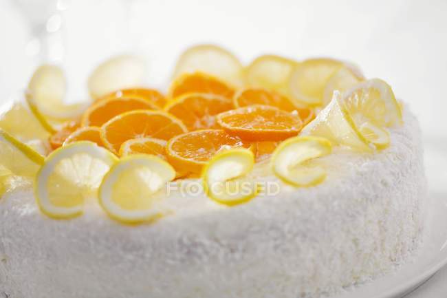 Оранжевое и лимонное гато — стоковое фото