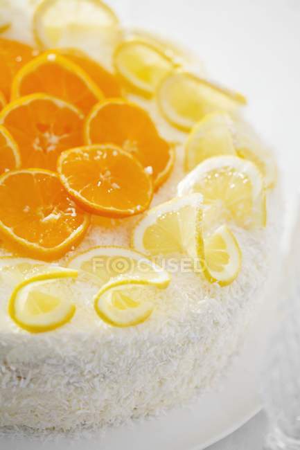 Orange and lemon gateau — Stock Photo