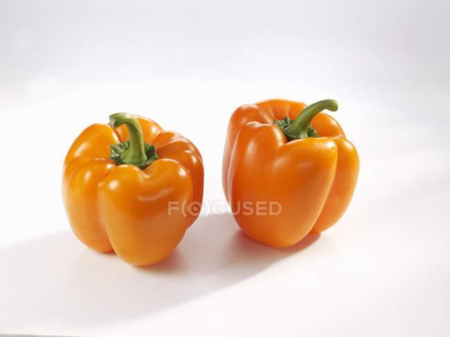 Orange bell peppers — Stock Photo