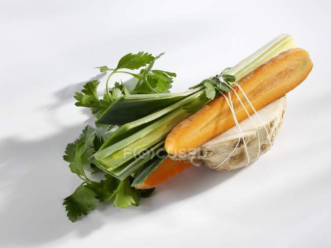 Связка супных овощей — стоковое фото