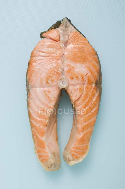Bistecca di salmone fritto — Foto stock