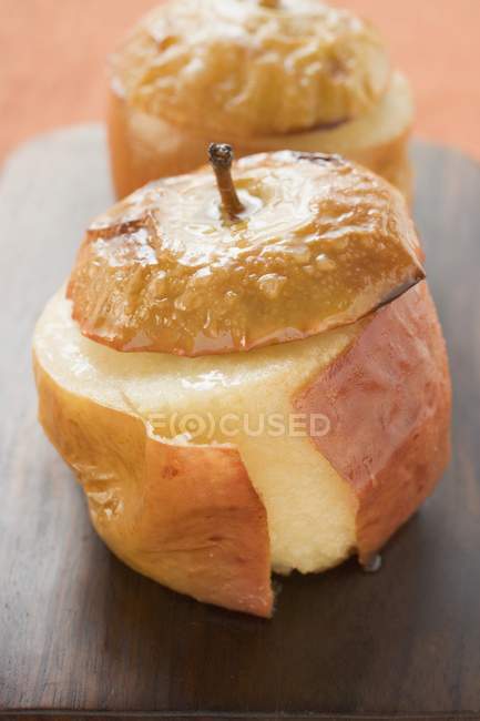 Two sweet baked apples — Stock Photo