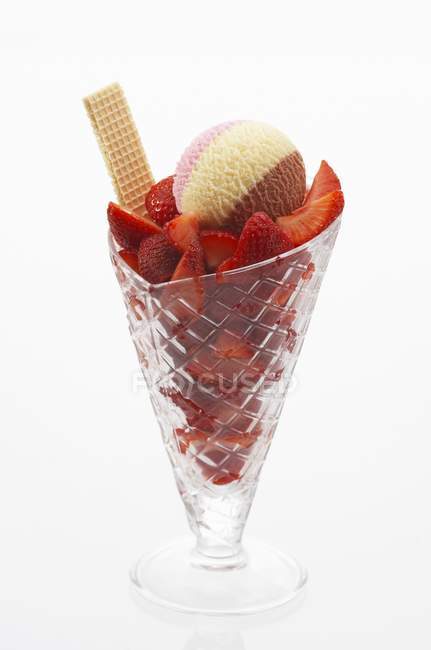 Neapolitan ice cream — Stock Photo