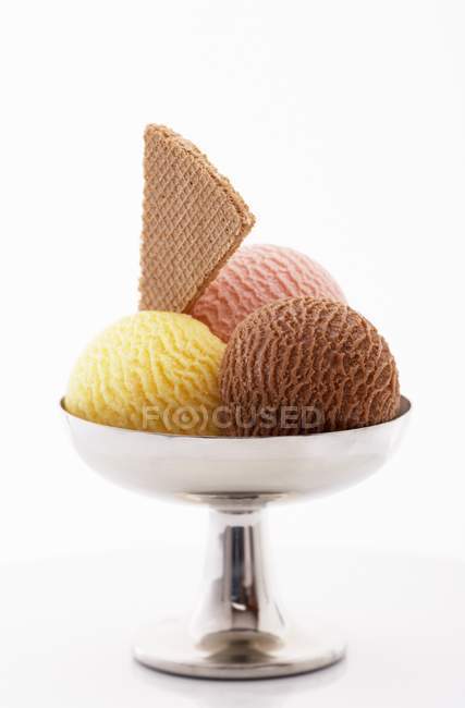 Ice cream in Neapolitan style — Stock Photo