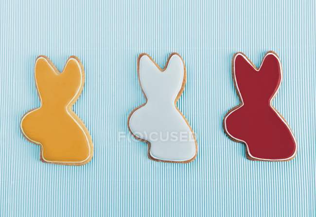 Bunny-shaped biscuits — Stock Photo