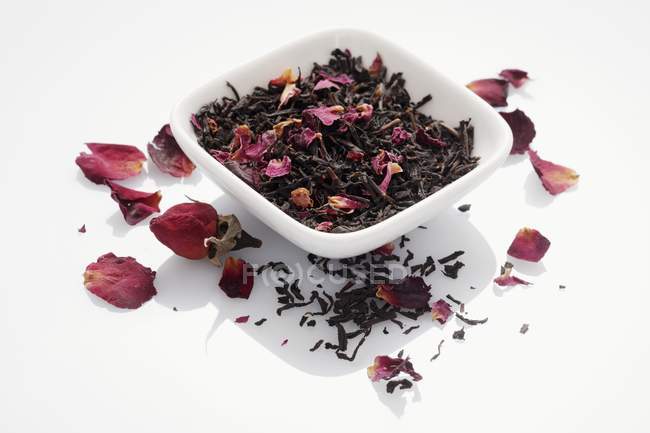 Folhas de chá de rosa — Fotografia de Stock