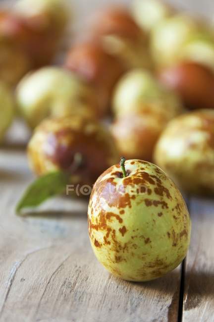 Frutta fresca della giuggiola raccolte — Foto stock