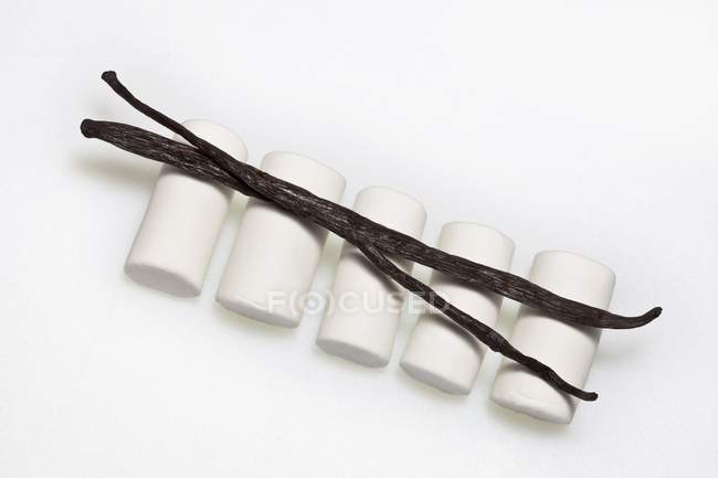 Marshmallows de baunilha branca — Fotografia de Stock