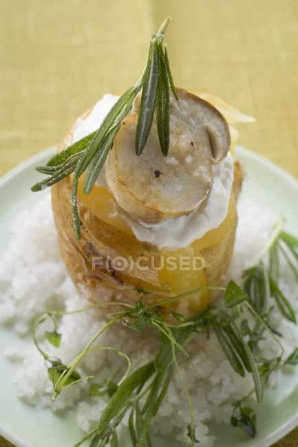 Чистый и сырой картофель — стоковое фото