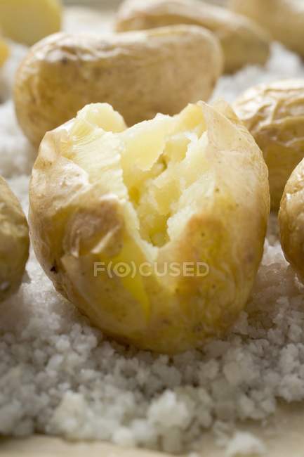 Freshly baked potatoes — Stock Photo