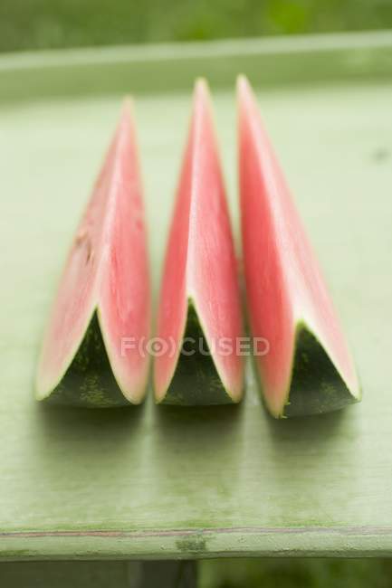Cunei freschi di anguria — Foto stock