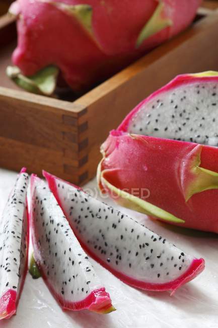 Drachenfrucht-Scheiben — Stockfoto