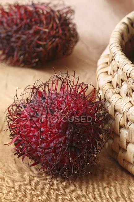 Fresh ripe rambutans — Stock Photo