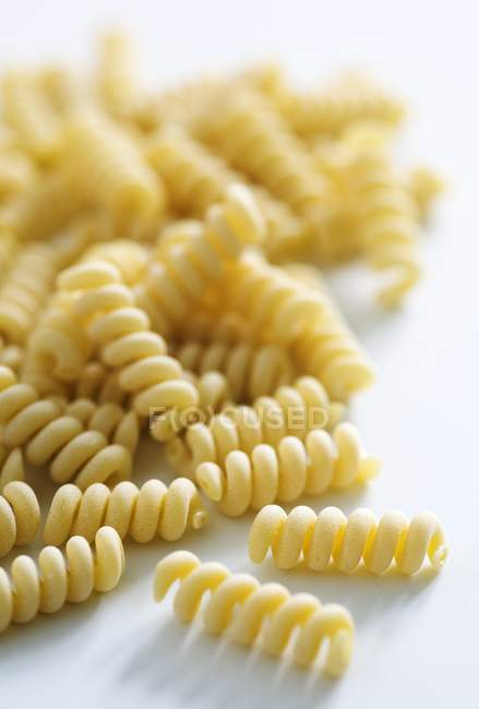 Raw riccioli pasta — Stock Photo
