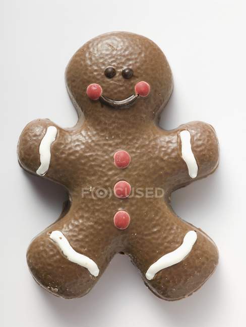 Chocolate gingerbread man — Stock Photo