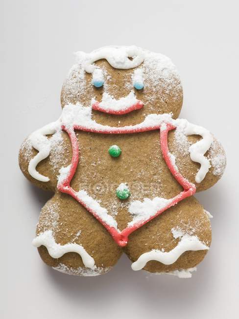 Sugared gingerbread man — Stock Photo