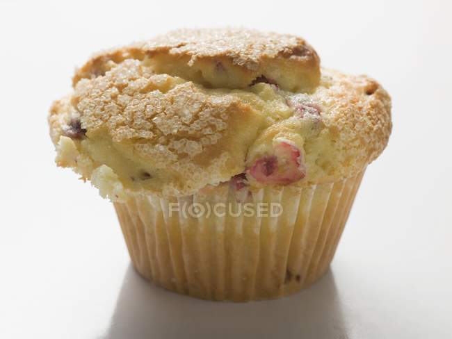 Cranberry muffin in paper case — Stock Photo