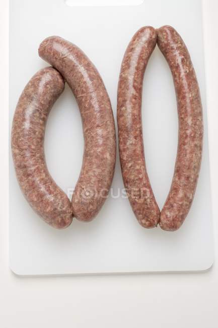 Various types of sausages — Stock Photo