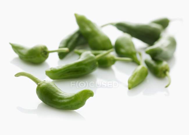 Green pimento peppers — Stock Photo