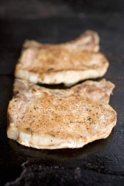 Fried pork chops — Stock Photo