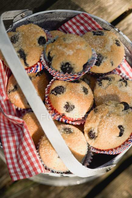 Muffins decorated for the 4th of July — Stock Photo
