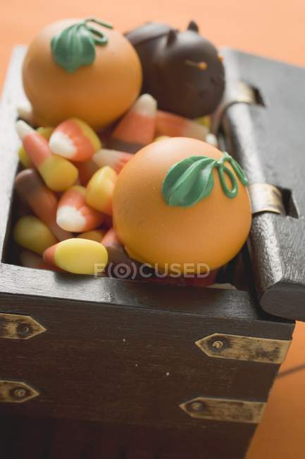 Assorted sweets for Halloween — Stock Photo