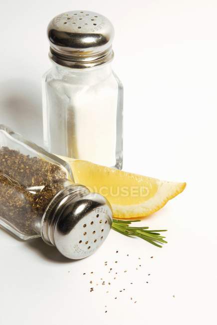 Agitatori di sale e pepe — Foto stock