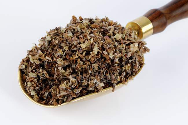 Dried self-heal in a scoop — Stock Photo