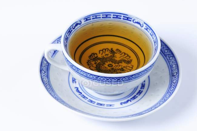 Tasse de thé aux fruits evodia — Photo de stock