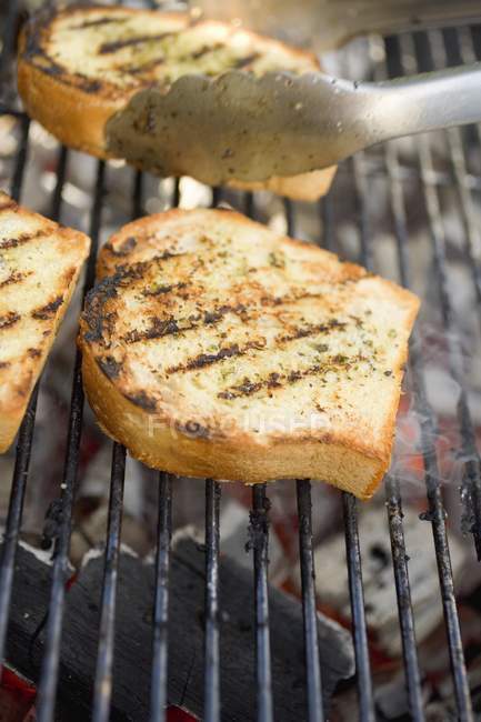 Grilled white bread — Stock Photo