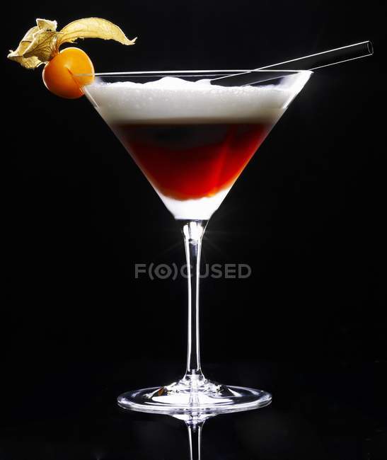 Cocktail with coffee liqueur — Stock Photo