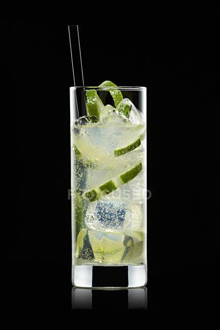 Vodka Limone in vetro — Foto stock