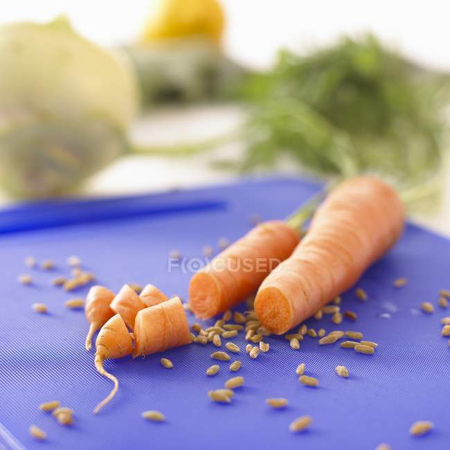 Sliced fresh carrots — Stock Photo