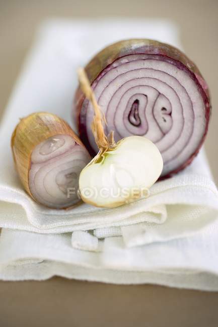 Red onion and shallot — Stock Photo