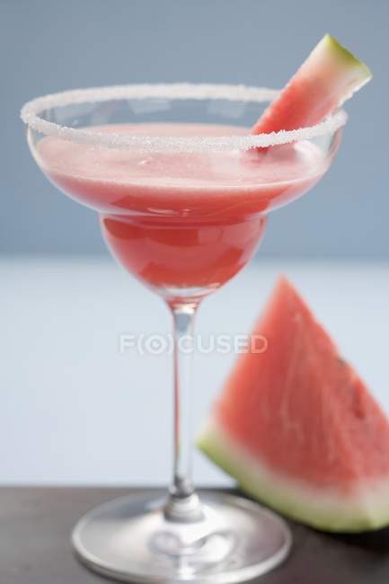 Fresh squeezed watermelon juice — Stock Photo
