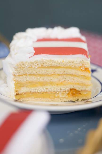 Piece of cake for the 4th of July — Stock Photo