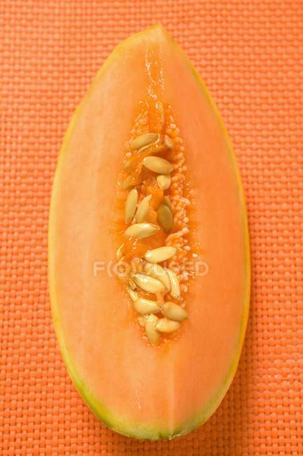 Scheibe frische Melone — Stockfoto