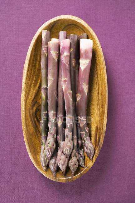 Ramos de espargos roxos — Fotografia de Stock
