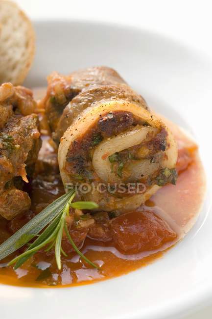 Rouleaux de porc du ventre — Photo de stock